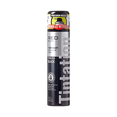 RED by Kiss Tintation Temporary Hair Color Spray TCSL01D – Black – 3.2 oz - ANNS BEAUTY SUPPLY